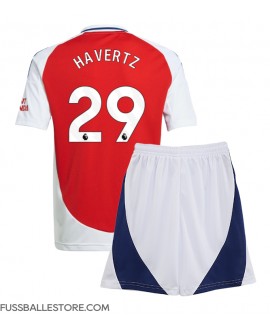Günstige Arsenal Kai Havertz #29 Heimtrikotsatz Kinder 2024-25 Kurzarm (+ Kurze Hosen)